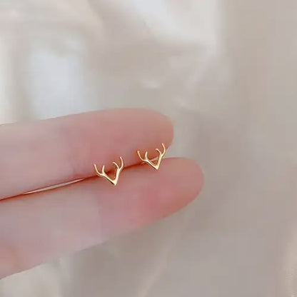 Deer Antler Stud Earrings | Cute Woodland-Inspired Jewellery