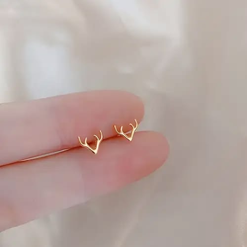 Deer Antler Stud Earrings | Cute Woodland-Inspired Jewellery