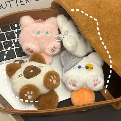 Cartoon Plush Cat Doll Keychain