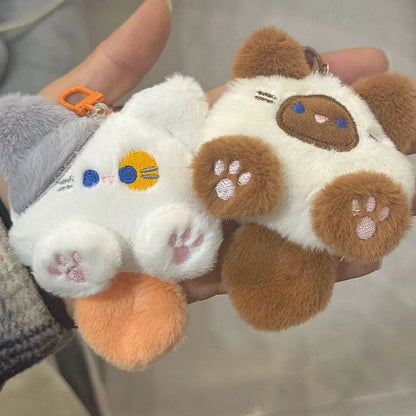 Cartoon Plush Cat Doll Keychain